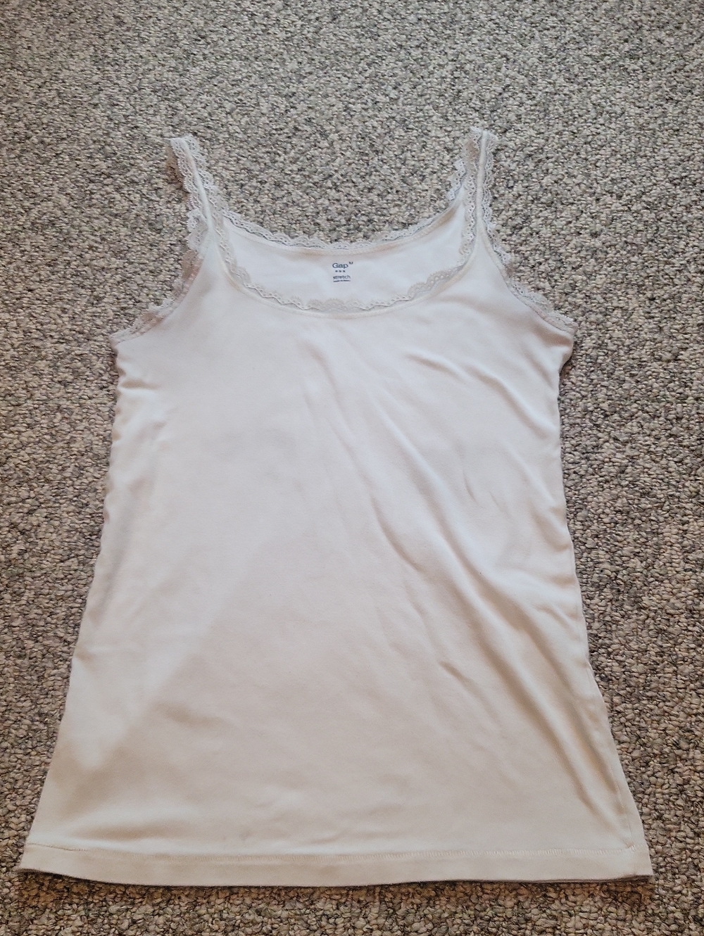 White Lace Gap Tank Top